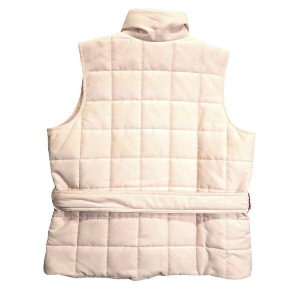 Ralph Lauren Women's Quilted Pink Belted Vest Large Puffer - Picture 3 of 9